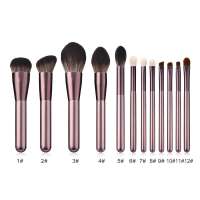 Low Price Makeup Soft Brushes 12 PCS Professional Make Up Brush Set Foundation Eyeshadow Blush Eyebrow Brush Cosmetics Tools Kit