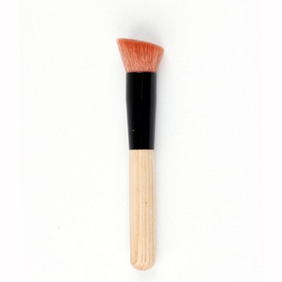 Angled foundation bronzer  brush for precise powder contour makeup angled flat buffer cosmetics brush